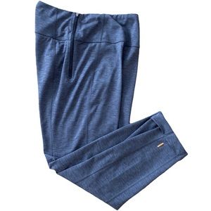 LUCY Gray Cuff Side Zip Crop Legging Pants - SP